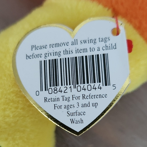 ๐ Ty Beanie Baby โInchโ the Inchworm โ 1995 Vintage Plush, Excellent Condition - Picture 7 of 10